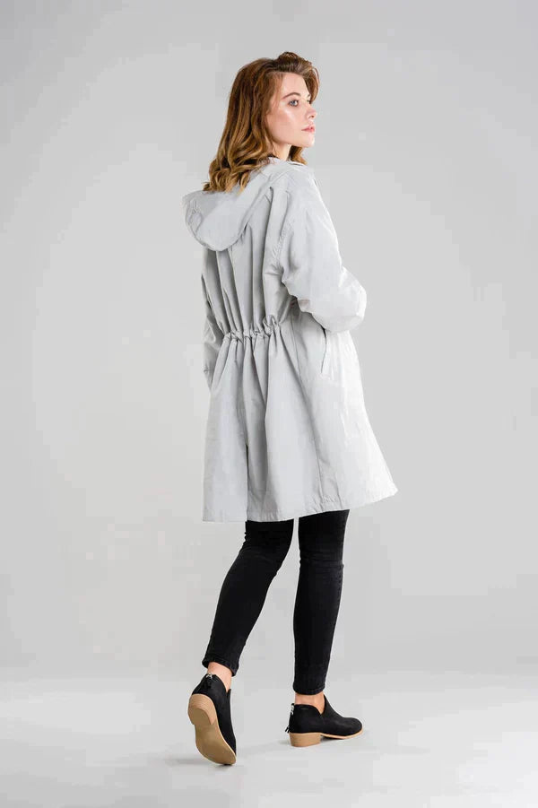 Imperméable Élégant à Capuche pour Femmes