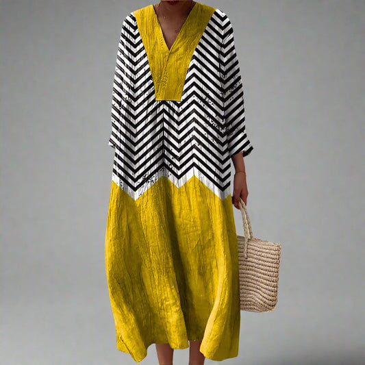 Robe longue décontractée à manches longues pour femmes