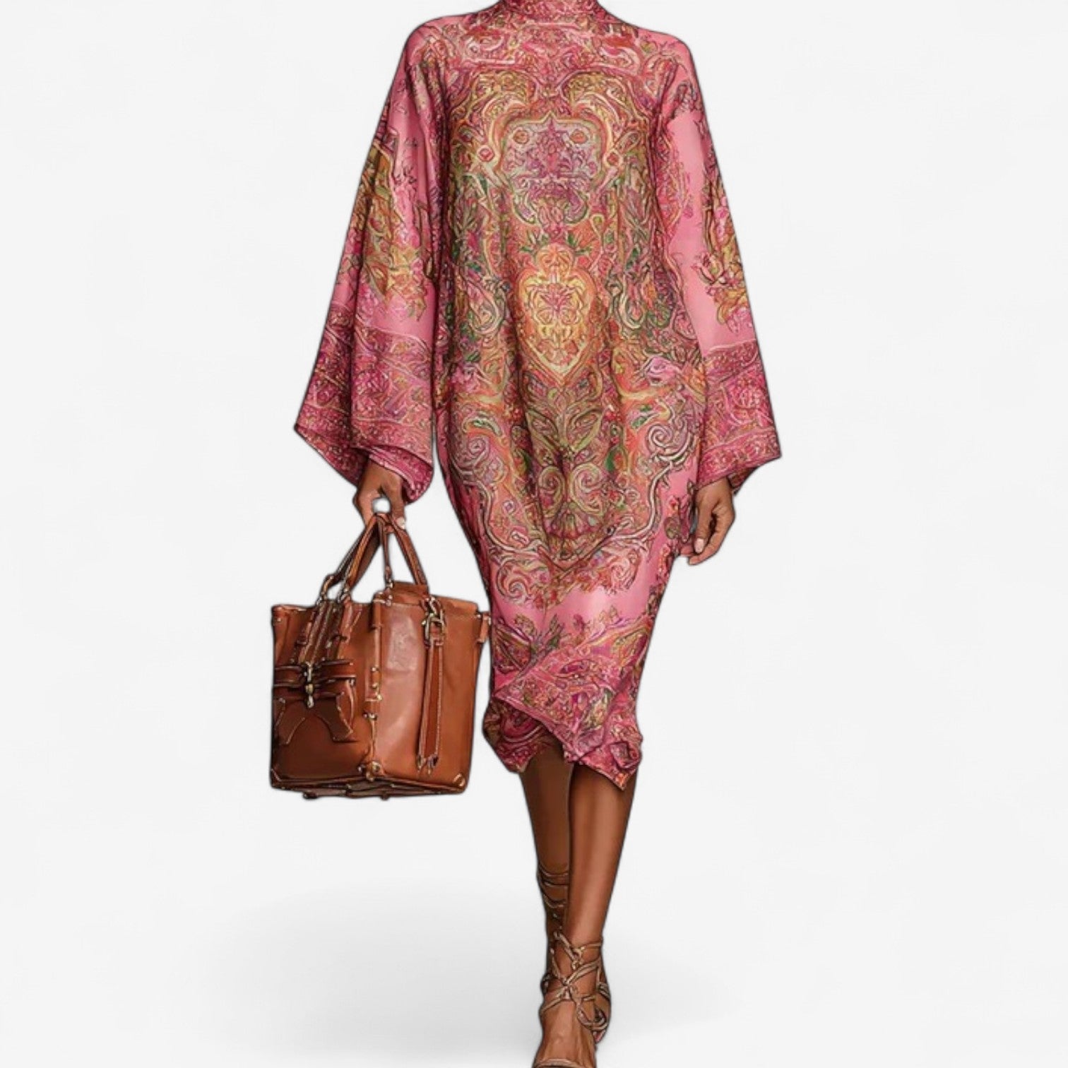 Robe Caftan Imprimée pour Femmes