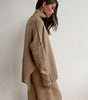 Ensemble pull à col roulé avec pantalon pour femme