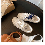 Sneakers Rétro en Cuir Premium pour Femmes