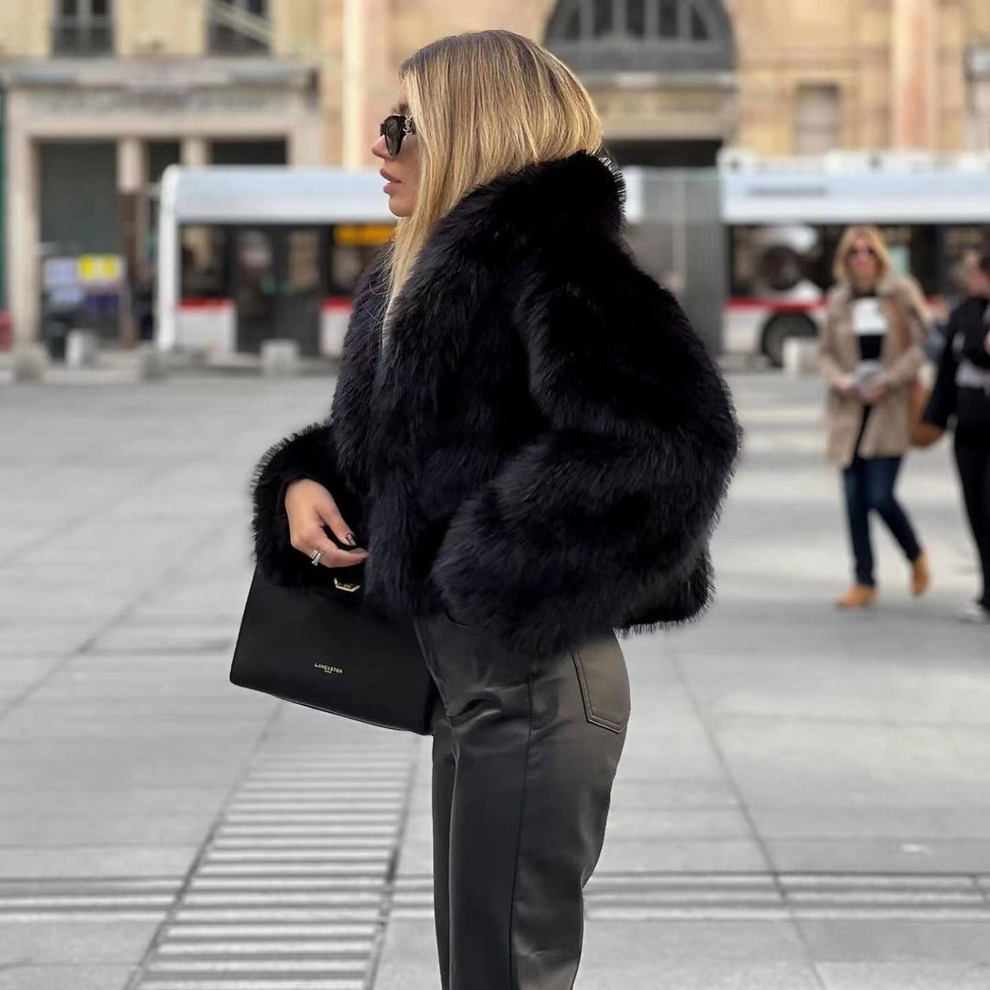 Manteau Élégant en Fausse Fourrure pour Femmes