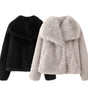 Manteau Élégant en Fausse Fourrure pour Femmes