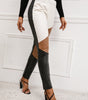 Pantalon Taille Haute en Simili Cuir Coupe Slim pour Femme