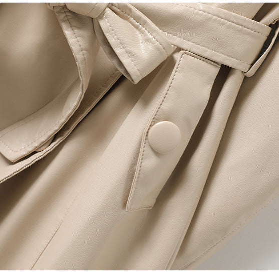 Trench en Cuir pour Femme