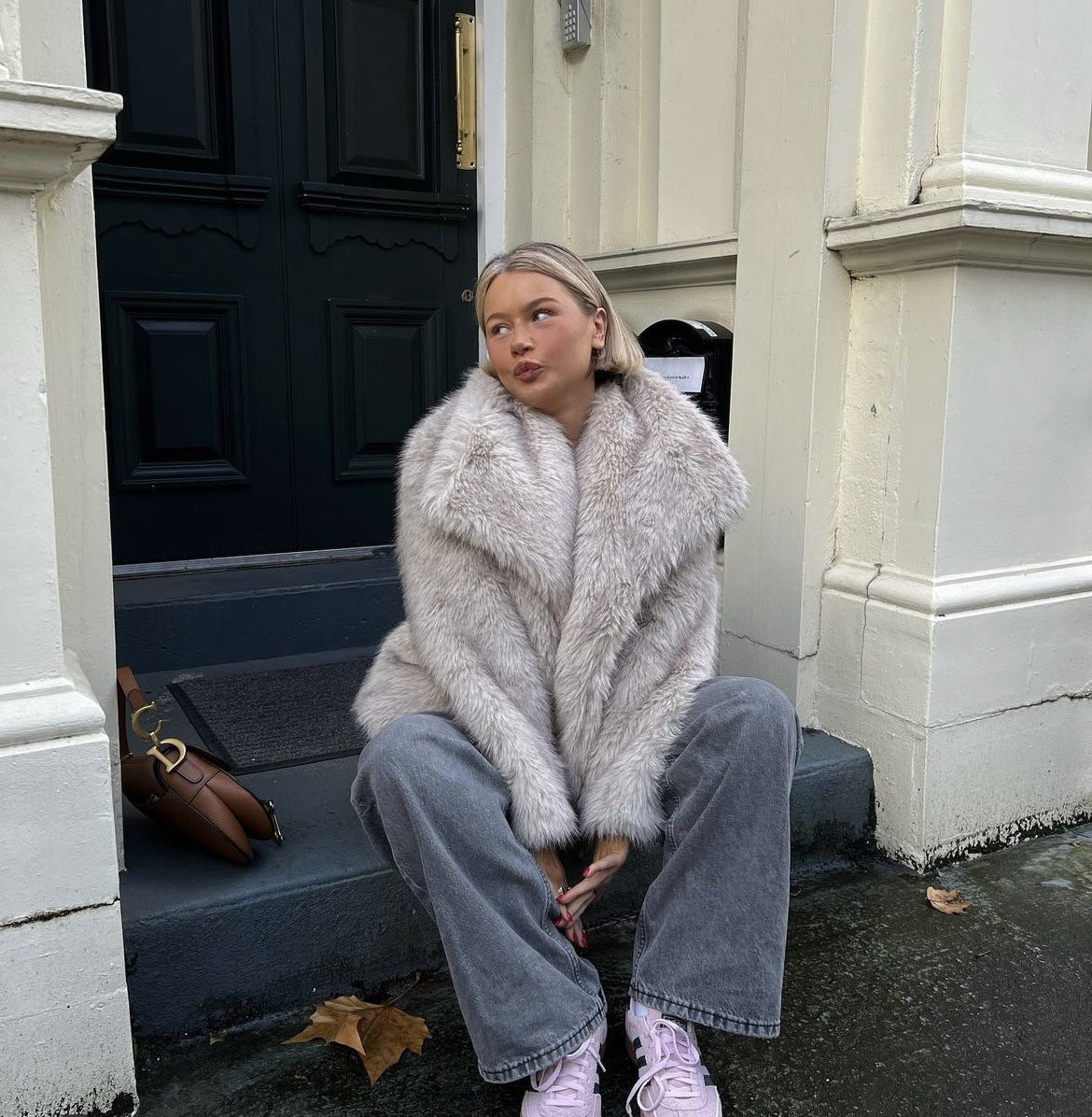 Manteau Élégant en Fausse Fourrure pour Femmes