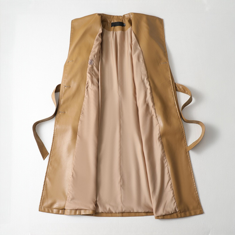 Trench en Cuir pour Femme