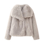 Manteau Élégant en Fausse Fourrure pour Femmes