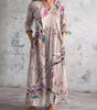 Robe Longue à Motif Floral pour Femmes