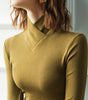 Sweater col montant croisé pour Femme