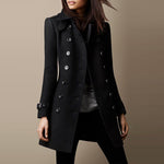 Manteau Double Boutonnage pour Femmes