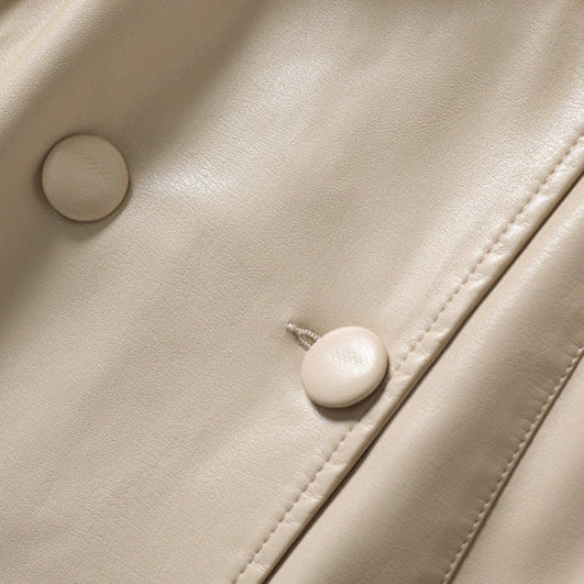 Trench en Cuir pour Femme