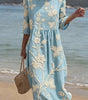 Robe Midi Brodée pour Femme | Idéale pour le Quotidien