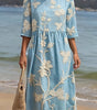 Robe Midi Brodée pour Femme | Idéale pour le Quotidien