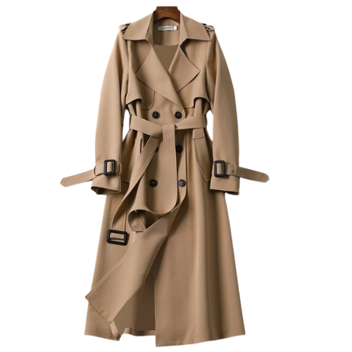 Manteau à Double Boutonnage pour Femmes