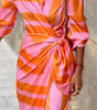Robe Portefeuille Imprimée à Encolure en V pour Femme | Idéale pour les Sorties