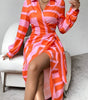 Robe Portefeuille Imprimée à Encolure en V pour Femme | Idéale pour les Sorties