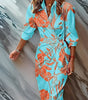 Robe Portefeuille Imprimée à Encolure en V pour Femme | Idéale pour les Sorties