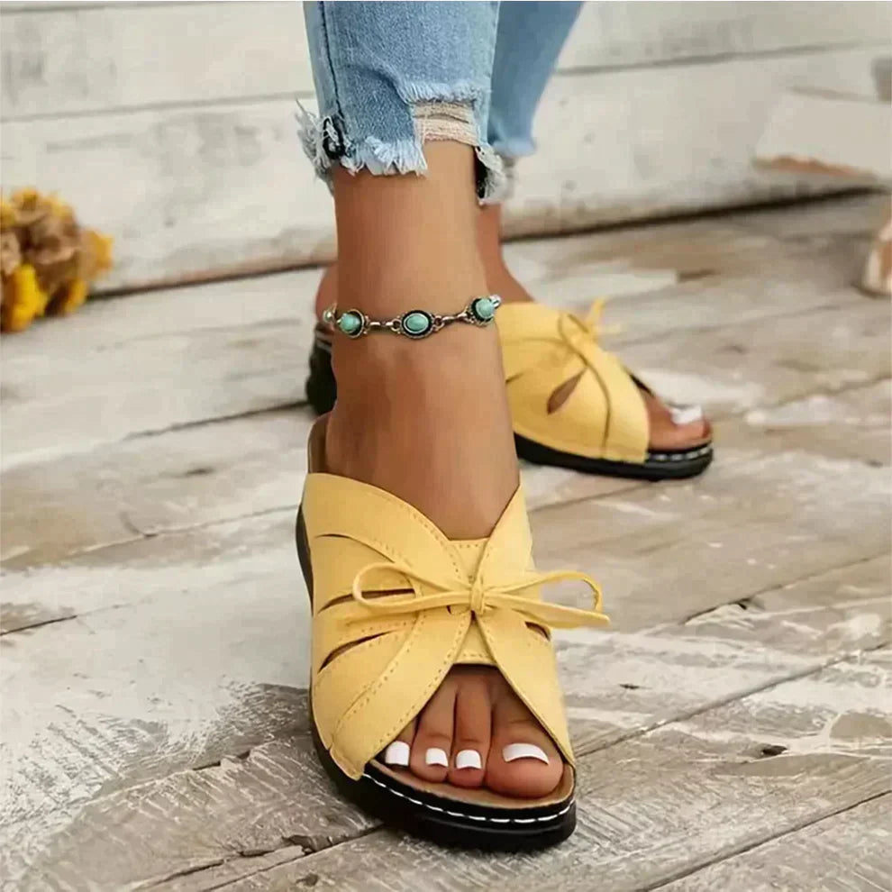 Sandales Ouvertes avec Lacets Réglables pour Femmes