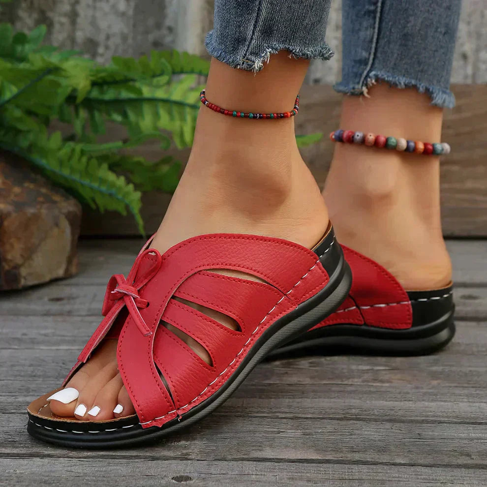 Sandales Ouvertes avec Lacets Réglables pour Femmes