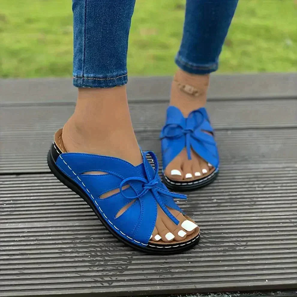 Sandales Ouvertes avec Lacets Réglables pour Femmes