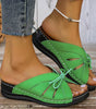 Sandales Ouvertes avec Lacets Réglables pour Femmes