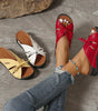 Sandales Ouvertes avec Lacets Réglables pour Femmes