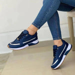 Basket Running Légère et Respirante en Tissu à Lacets pour Femme