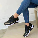 Basket Running Légère et Respirante en Tissu à Lacets pour Femme