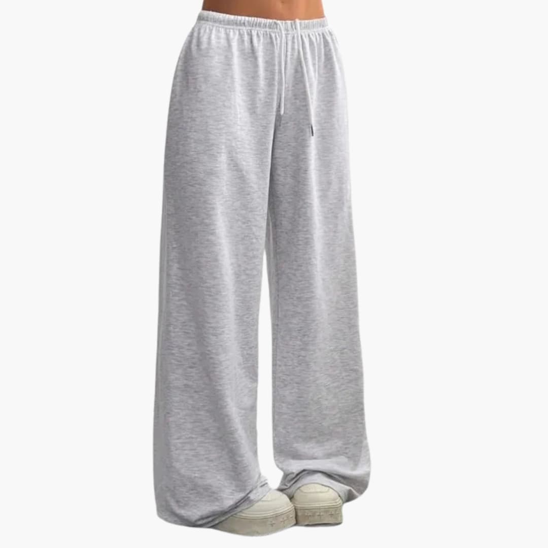 Pantalon Large pour Femmes à Taille Élastique