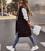 Gilet Long Matelassé Élégant pour Femmes