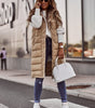 Gilet Long Matelassé Élégant pour Femmes