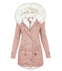 Veste d'Hiver Élégante avec Capuche pour Femmes