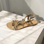 Sandales Plates Design Tressé pour Femmes