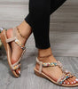 Sandales Plates Design Tressé pour Femmes