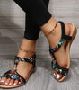 Sandales Plates Design Tressé pour Femmes