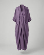 Robe Longue en Lin Moulante avec Poches pour Femme | Idéale pour les Vacances