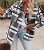 Veste d'Hiver Oversize Carreaux pour Femmes