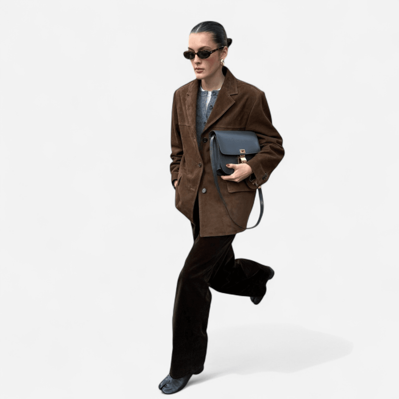 Blazer à bouton unique pour femmes