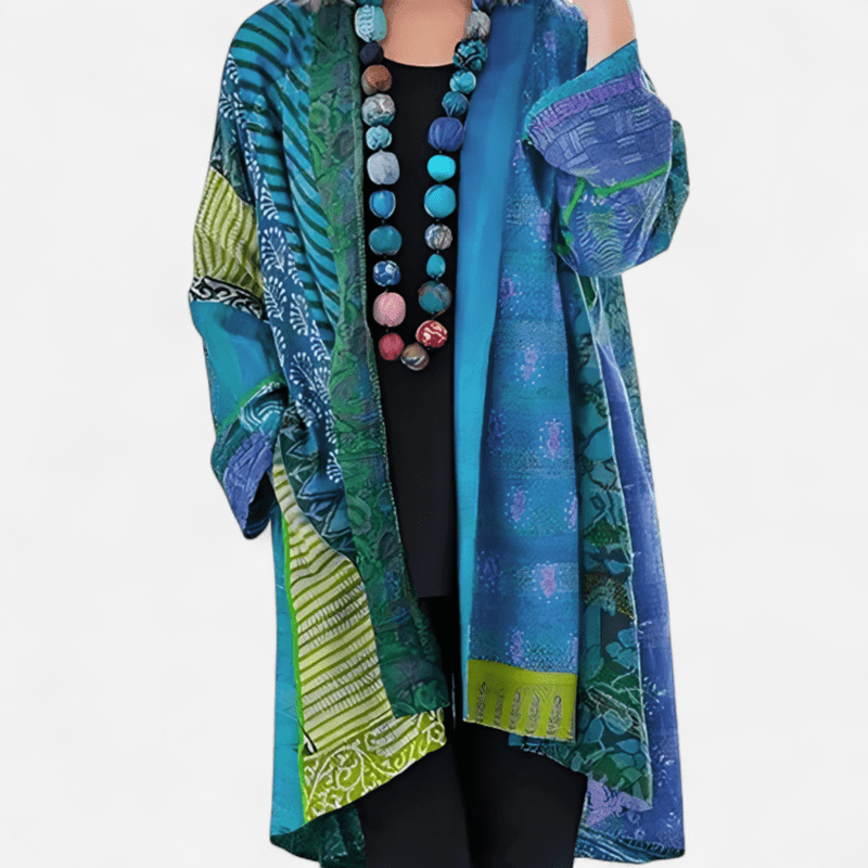 Manteau Long Imprimé pour Femmes