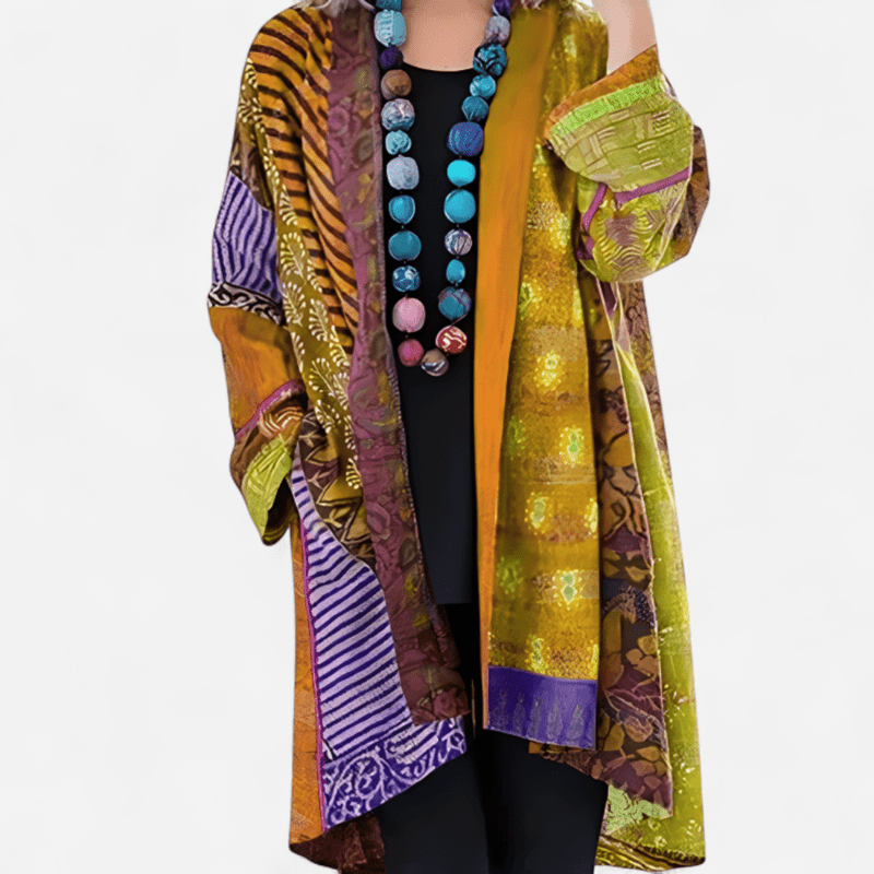 Manteau Long Imprimé pour Femmes