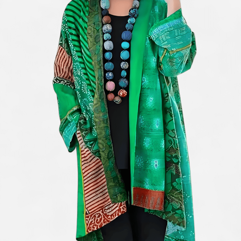 Manteau Long Imprimé pour Femmes