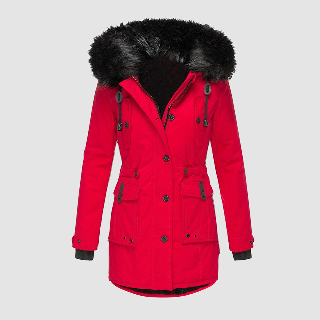 Veste Matelassée Imperméable avec Capuche pour Femmes