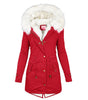 Veste d'Hiver Élégante avec Capuche pour Femmes