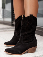 Bottines Western à Talon Carré pour Femmes