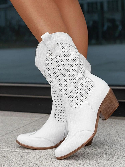 Bottines Western à Talon Carré pour Femmes