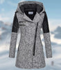 Long Manteau d'Hiver à Capuche pour Femmes