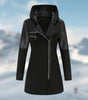 Long Manteau d'Hiver à Capuche pour Femmes