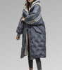 Manteau Long à Capuche en Duvet pour Femme