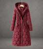 Manteau Long à Capuche en Duvet pour Femmes
